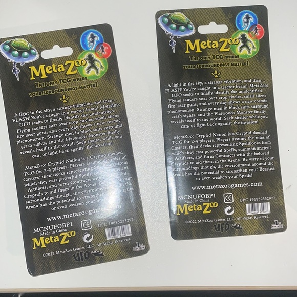 Meta Zoo cards. 2 different cards. Wakínyan 12 cards. Mini T-Rex 12 cards. - Picture 2 of 4